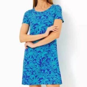 Lilly Pulitzer Cody T-Shirt Dress Martinique Blue Jungle Oasis NWT SIZE XXL